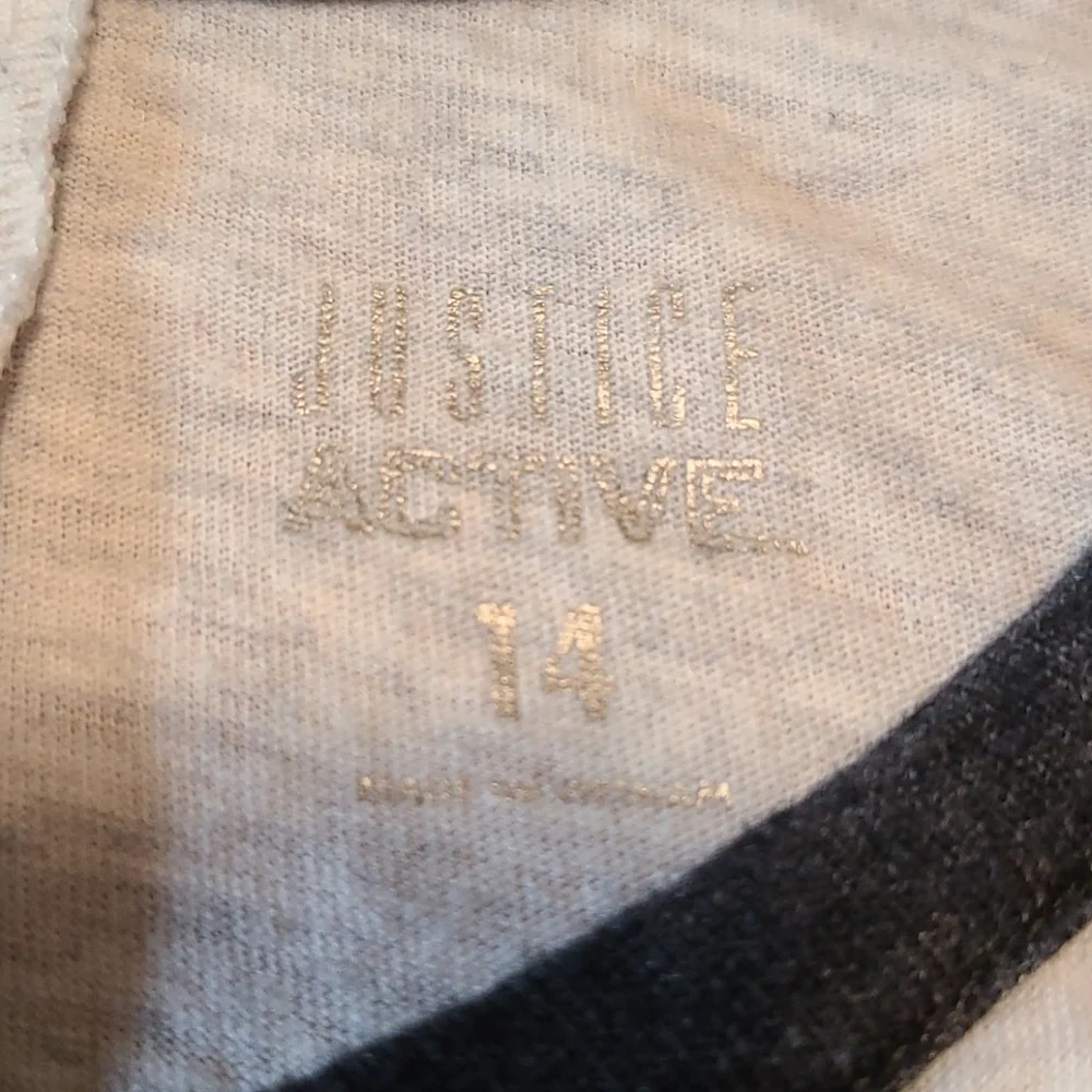 Justice Sequined Soccer Shirt - Size 14
